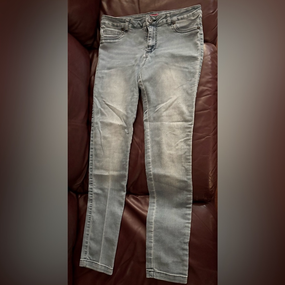 Guess Light Blue Denim Jeans-High Rise Skinny Fit-Size (M)-Fits Small